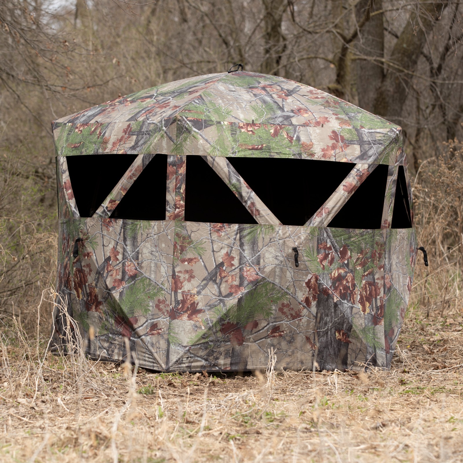 Barronett Blinds® Feather Five, Portable Hunting Blind, 84” x 84” x 72”, FF500BW