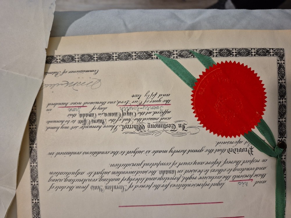 PATENT PAPERWORK for MAPLE EXTRACT - 1952 - 6650
