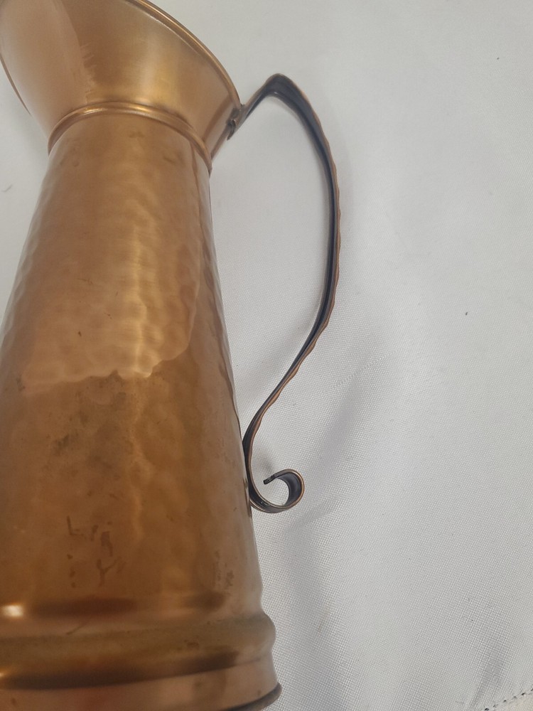 GREGORIAN SOILD COPPER PITCHER 11" USA
