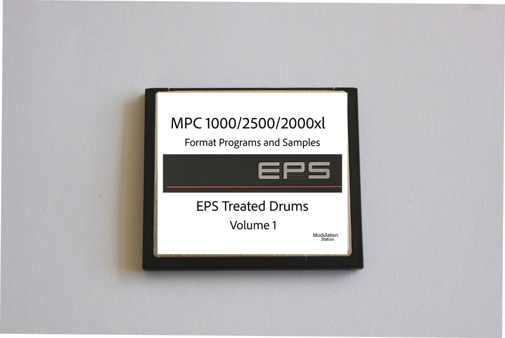 Akai MPC 1000 Format Compact Flash Drum Sample Library Gritty 13 Bit Ensoniq EPS