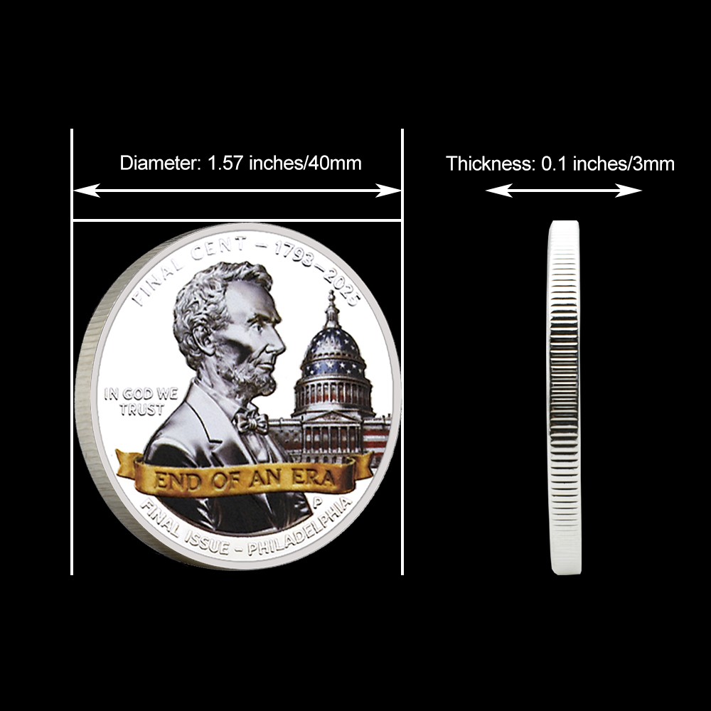End of an Era Lincoln Penny Commemorative Coin Collectible Gift