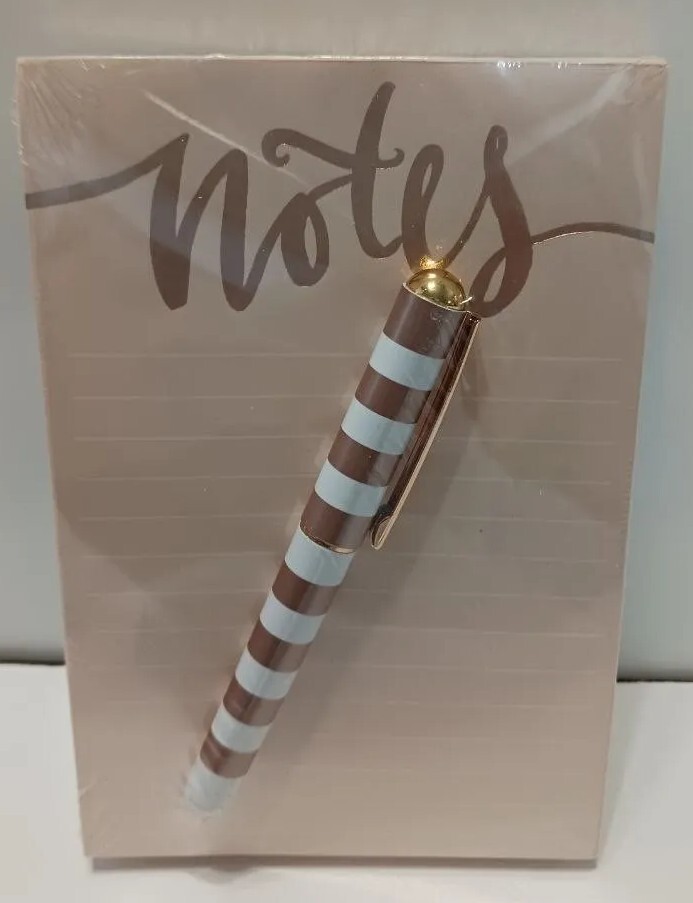Lady Jayne Ltd 17148 100 Foiled Sheets, Notes, with matching pen