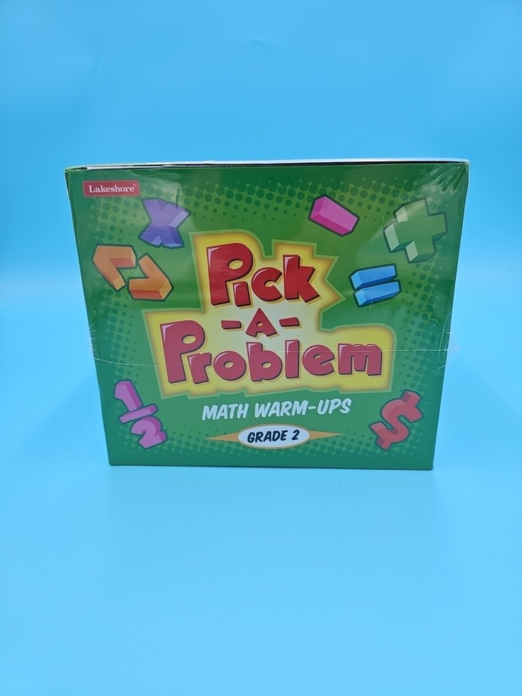 Lakeshore Pick-A-Problem Math Warm-Ups- Grade 2 - PP662 New!