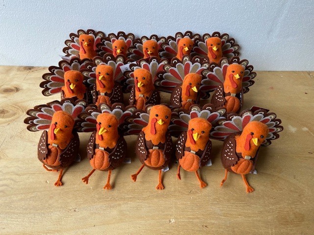 Felt Stitched Turkeys