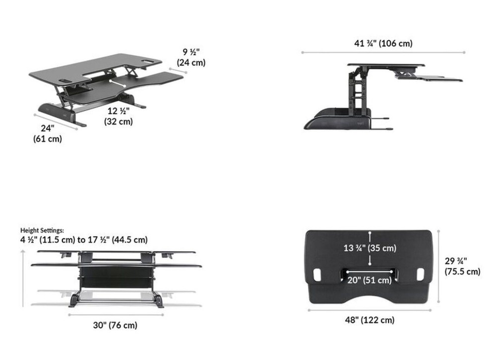 Varidesk Pro Plus 48 Standing Desk Converter