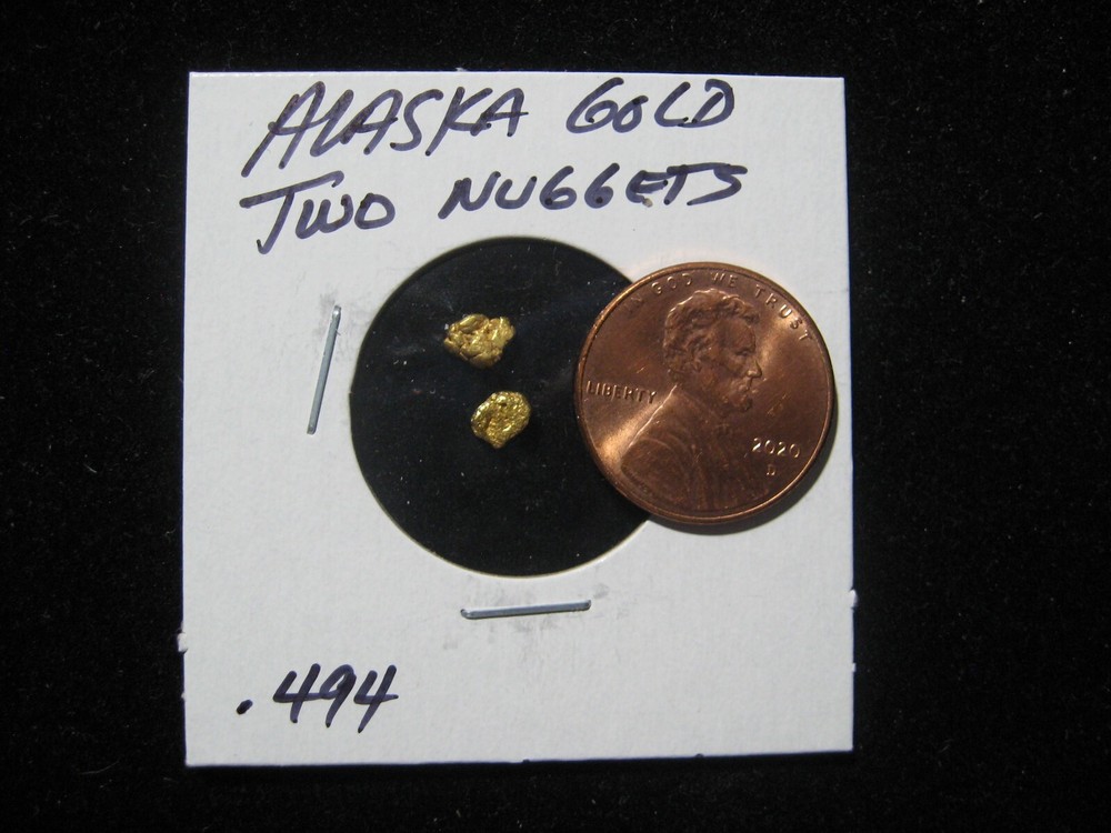 ALASKA GOLD NUGGETS  .494 GRAM