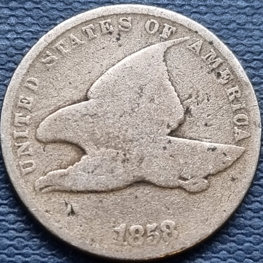1858 Flying Eagle Cent 1c Circulated #91754
