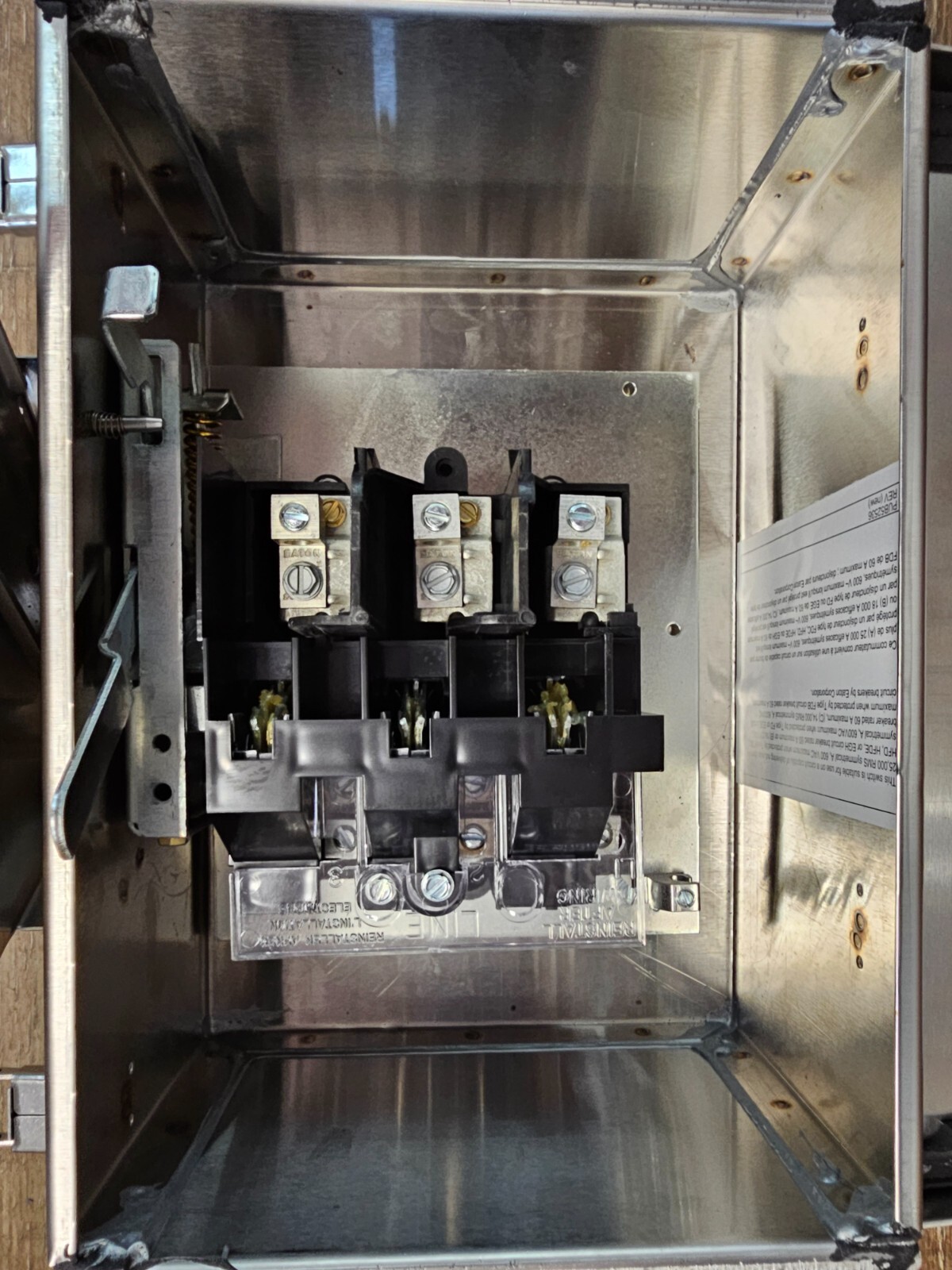 EATON DH361UWK Heavy Duty Single-Throw Non-Fused Safety Switch, 30A, NEMA 4X