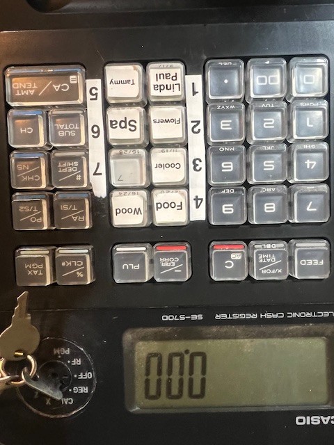 Casio SE-S700 Electronic Cash Register - Black