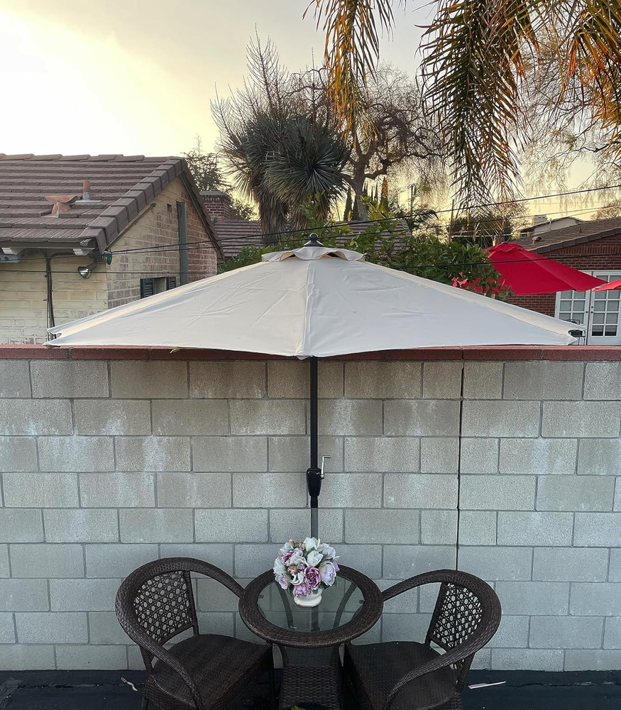 Umbrella Canopy Replacement for 9Ft 5 Ribs Half Umbrella, Replacement Canopy ONL