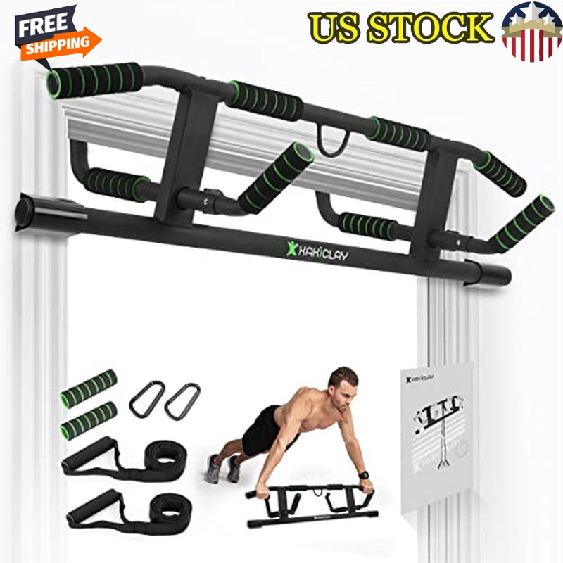 Multi-Grip Pull Up Bar with Smart Larger Hooks Technology for Gym Home Workout
