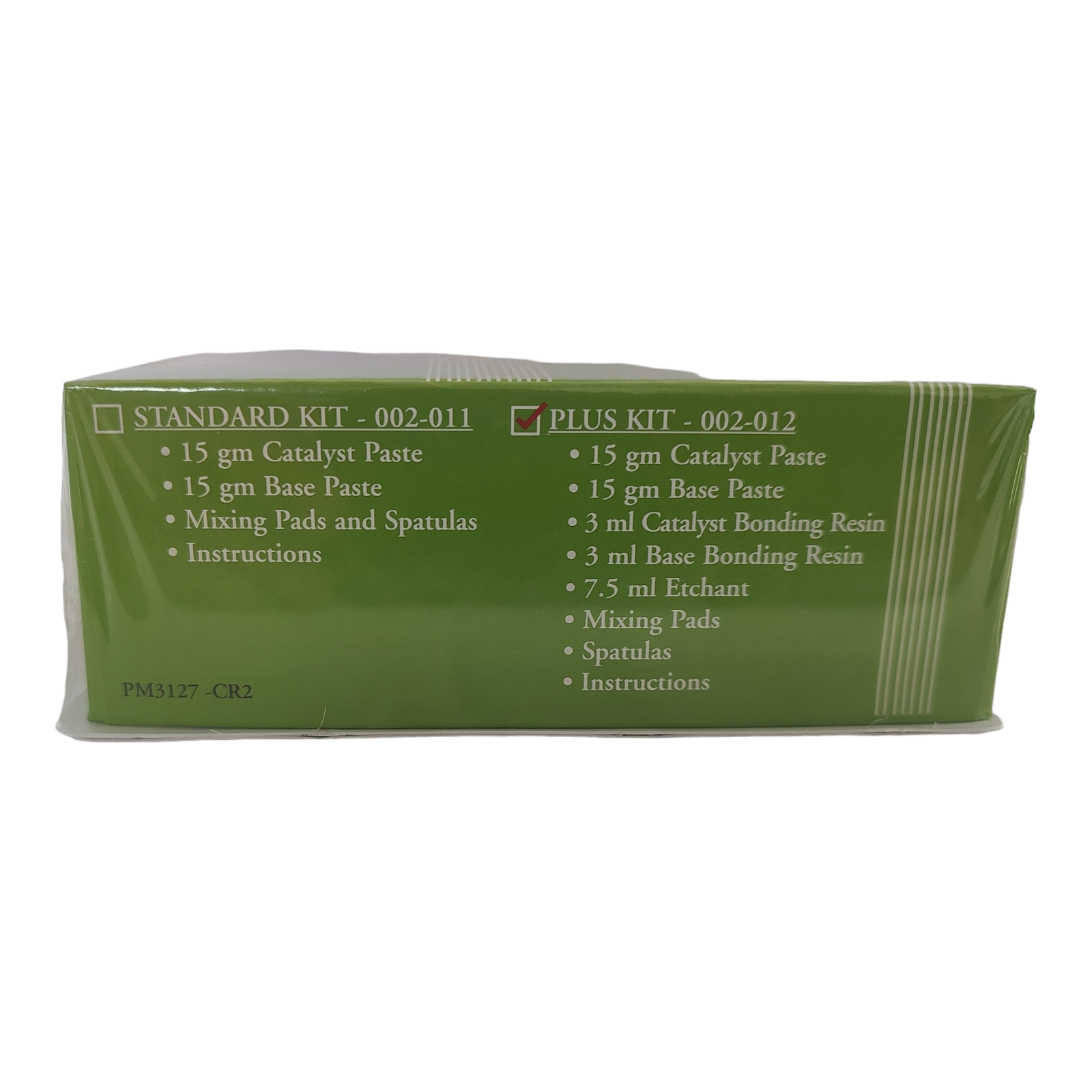 Temporary repair kit for cracks or chips on a tooth