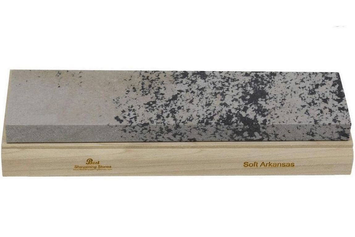 Arkansas Sharpening Stone Set - Wood Mounted