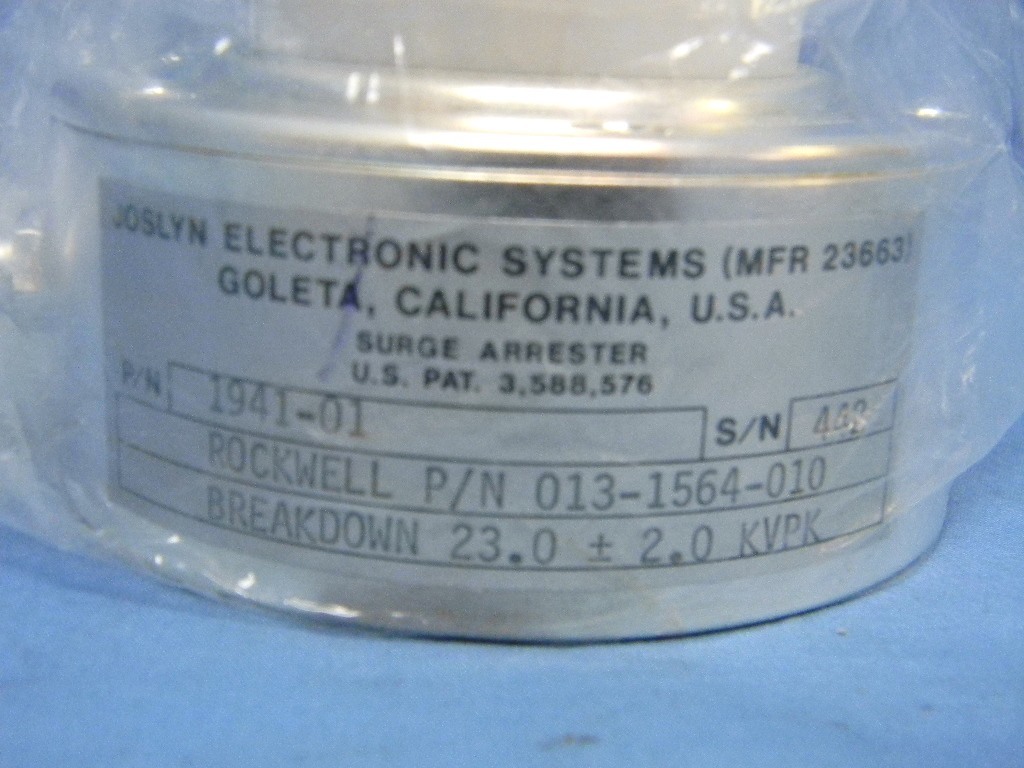 NEW Joslyn 1941-01 Electrical Lightning Surge Arrester 5920-00-234-7627 23KV-pk