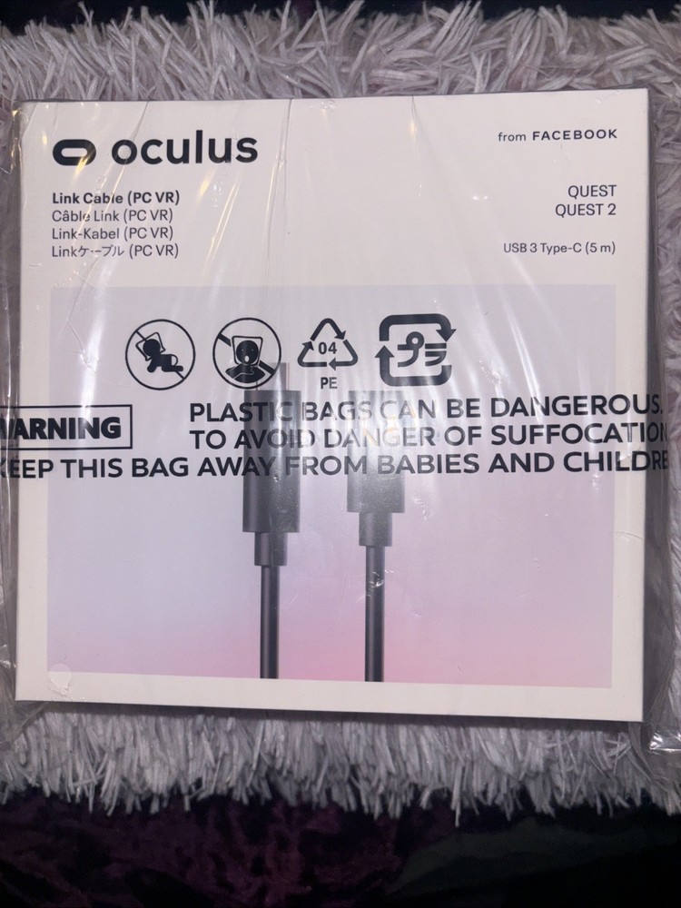 Oculus Meta Quest Link Cable Virtual Reality Headset USB Official