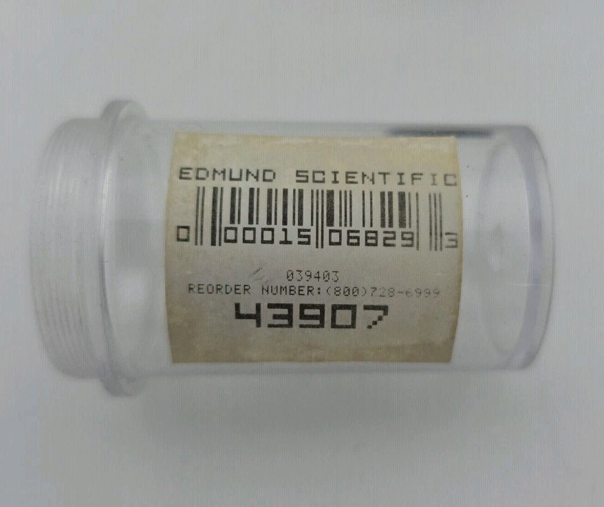 Edmund Scientific Microscope Objective Plan 10/0.25