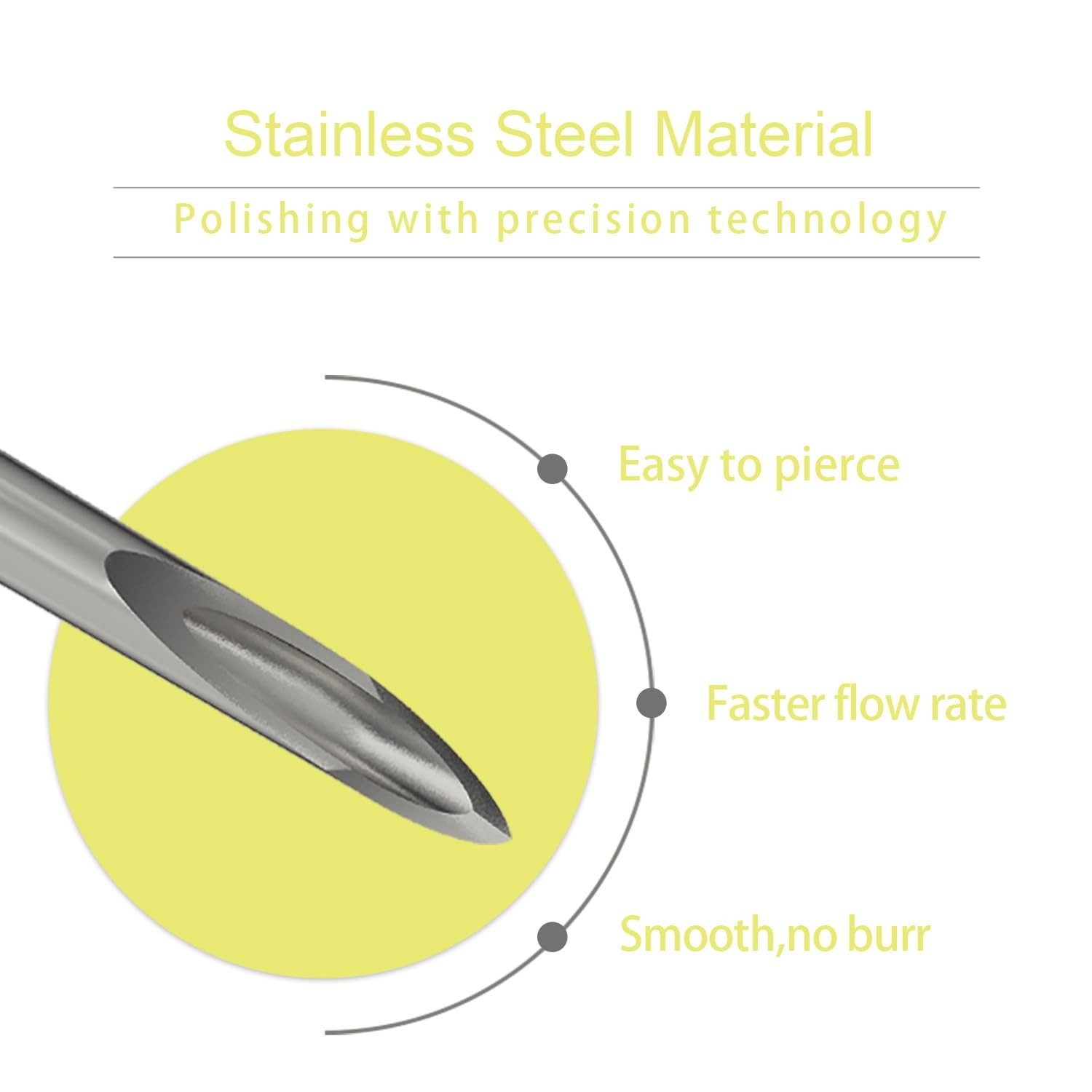 30 Gauge 1 Inch Needle: 100 Pcs Luer Lock Needles - Individually 30Ga-1 inch