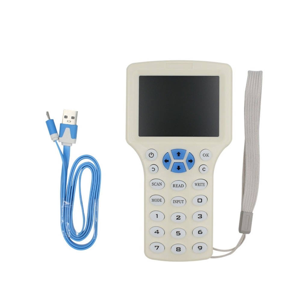 Plastic Handheld RFID/NFC Smart Card Reader Elevator Writer Copier IC ID Sensor