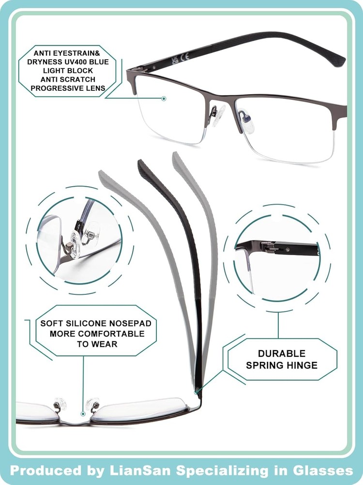 LianSan Premium Progressive Multifocus Reading Multicolor 07
