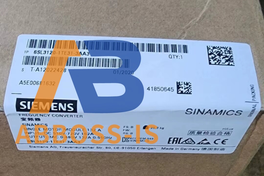 Brand New Siemens 6SL3120-1TE31-3AA3 6SL3 120-1TE31-3AA3 Motor Module Siemens