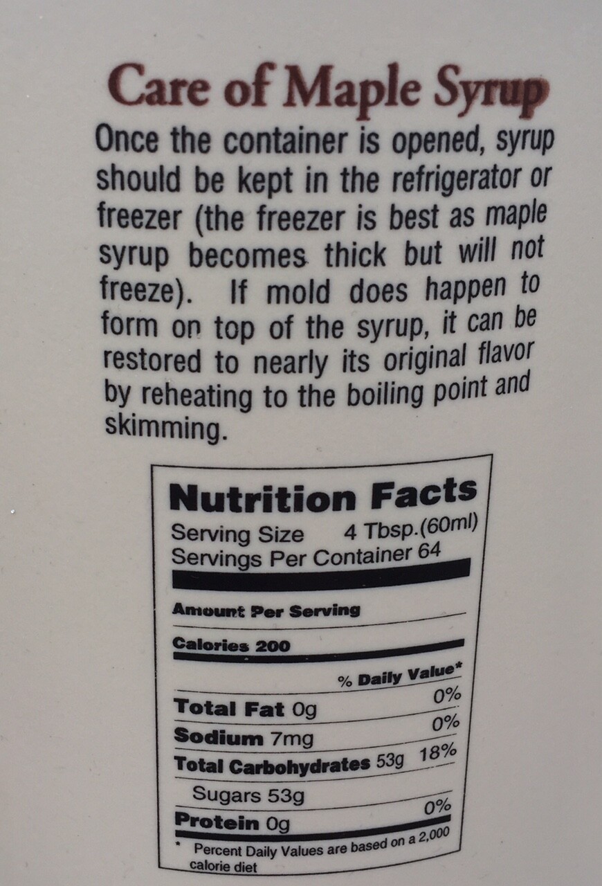 100% Pure Maple Syrup Grade A - New York, Gallon, 1/2 gallon, Quart, Pint