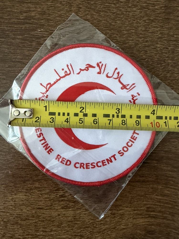 Palestine Red Crescent Society 4'' hook and loop patch
