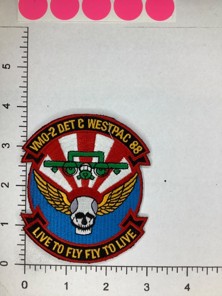 USMC VMO-2 DET C WEST PAC 88 SQUADRON PATCH