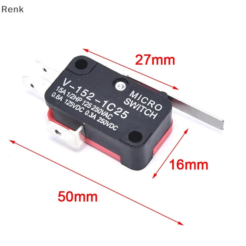 V-156-1C25 Micro Limit Switch Long Hinge Roller - 2 Pack