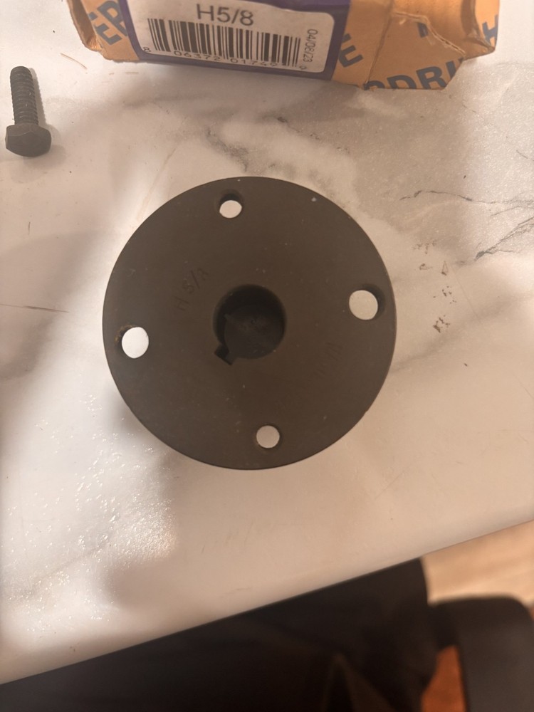 H 5/8 Split Taper Bushing with Finished Bore 5/8" Bore