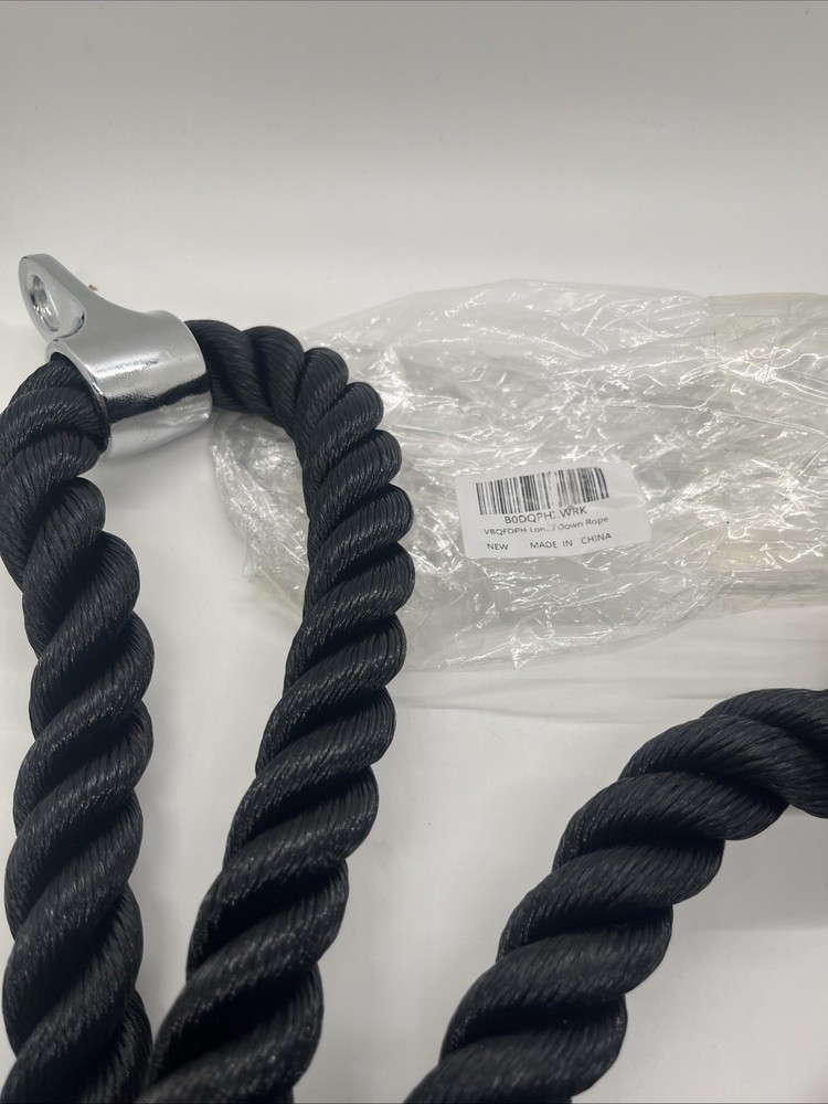 Dual Grip Tricep Rope, Pull Down Cable Machine Attachment