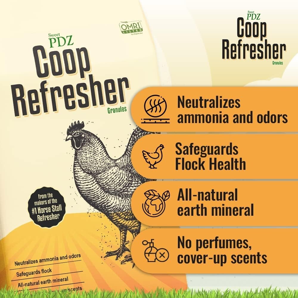 Coop Refresher Zeolite Odor Eliminator Essential Chicken Coop Accessory 10LB