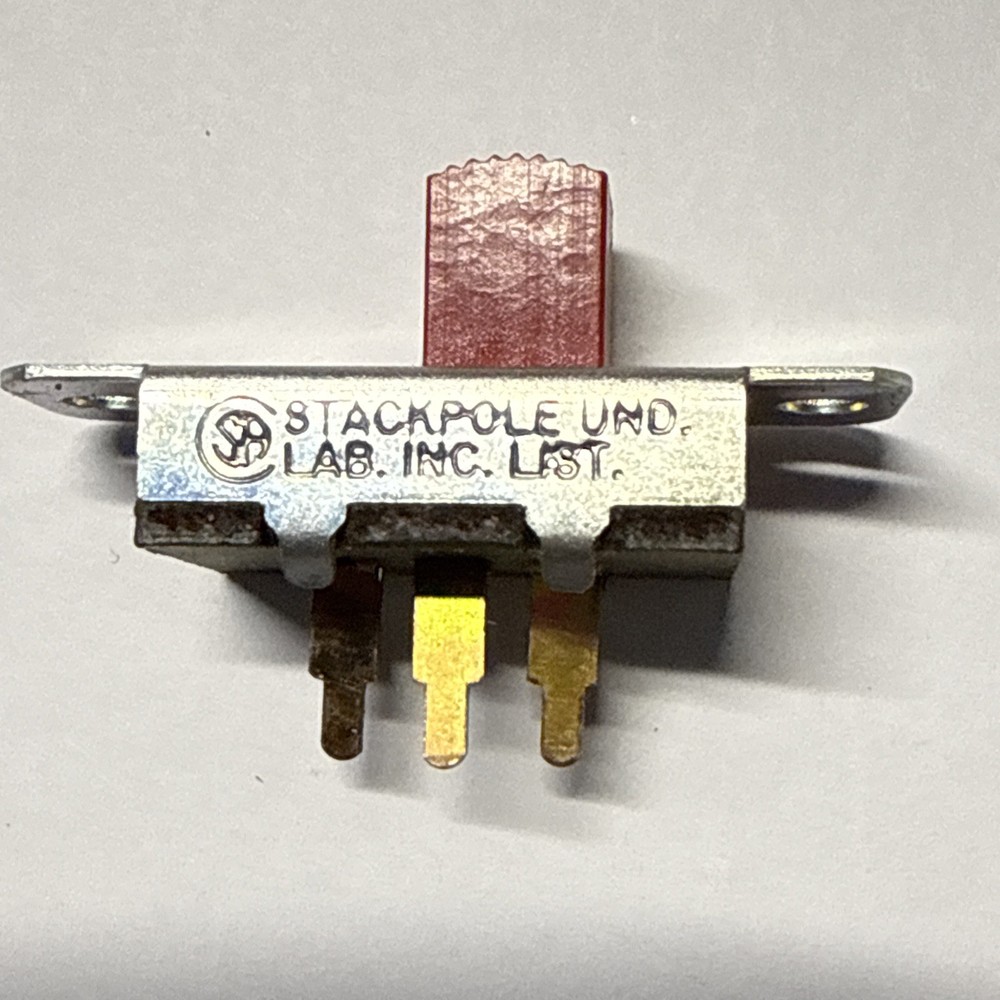 AMECO AC-1 RED slide switch ON-OFF AMECO part number # S-160 DPDT