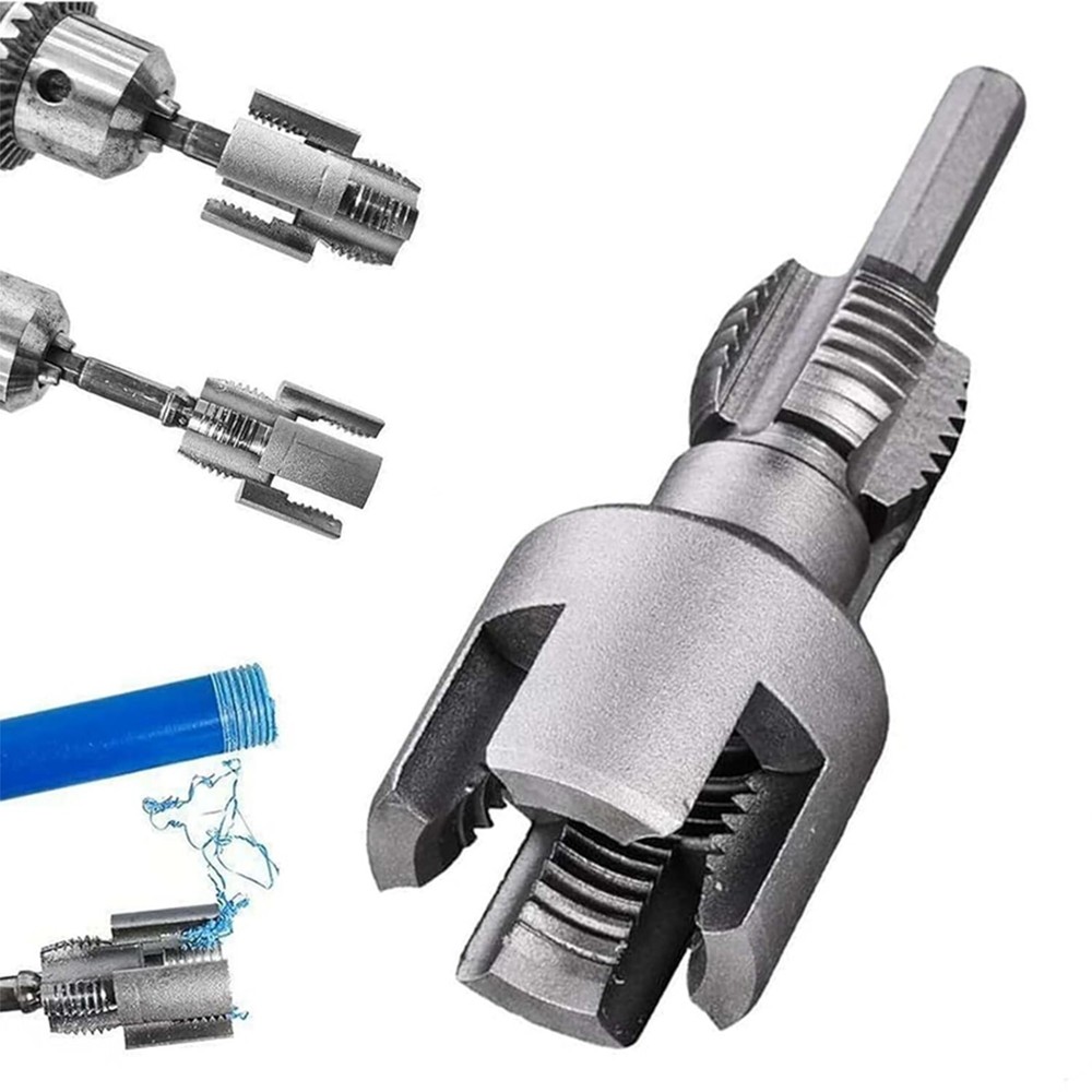 New Integrated Internal & External Pipe Threading-Tool, PVC Pipe Threader Kit