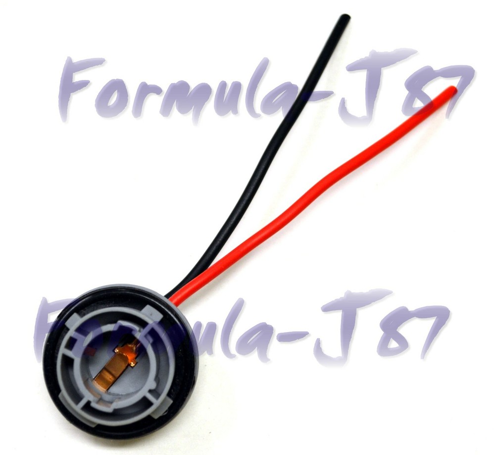 Universal Pigtail Wire Female Socket 1156 S Two Harness Back Up Reverse Lamp OE