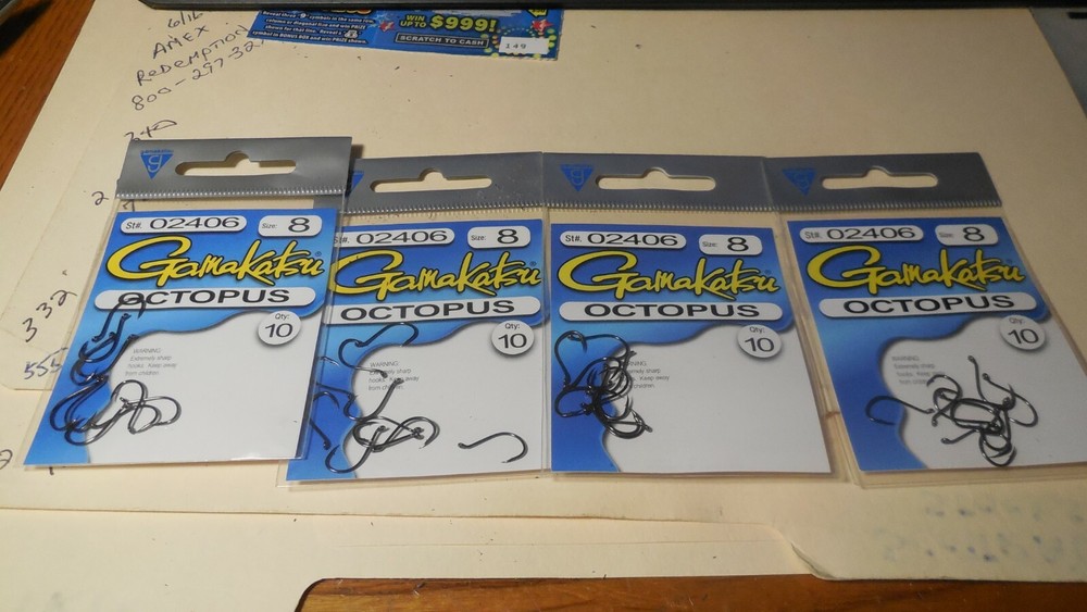 Gamakatsu Octopus Hook  Size 8