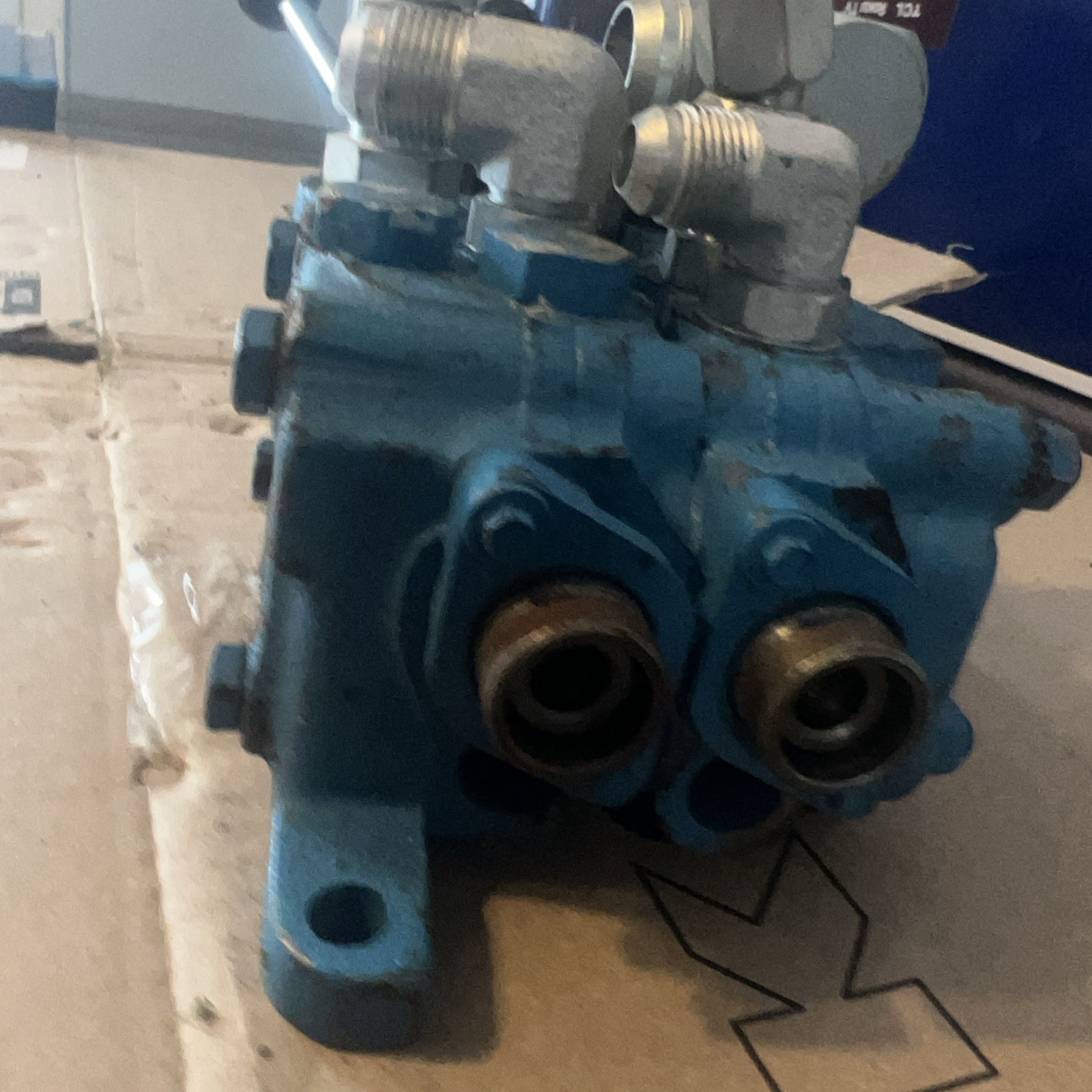 Vickers 222627 Hydraulic Manual 2 Spool Valve 3 Position Control