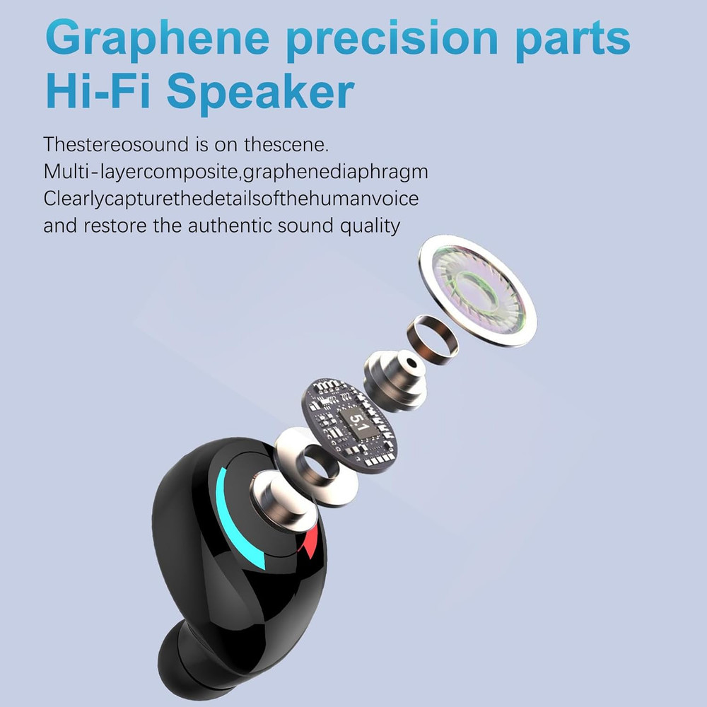 Mini Bluetooth Single Earbud Small Wireless Invisible Headphones，Single Earpho