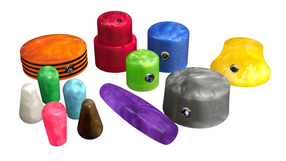 Xentric Guitars - GALAXY PEARL Series Resin Guitar Knobs & Switch Caps