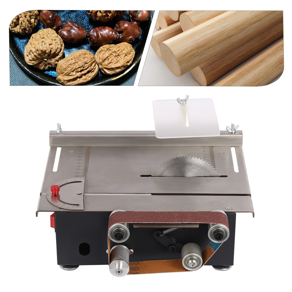 Mini Electric Table Saw Bench Circular Blade Woodworking Cutting Tool Machine US