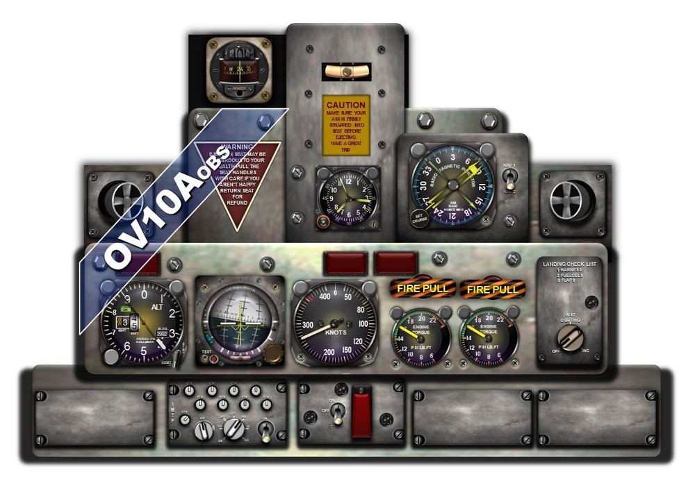OV10 BRONCO COCKPIT instrument panel CDkit