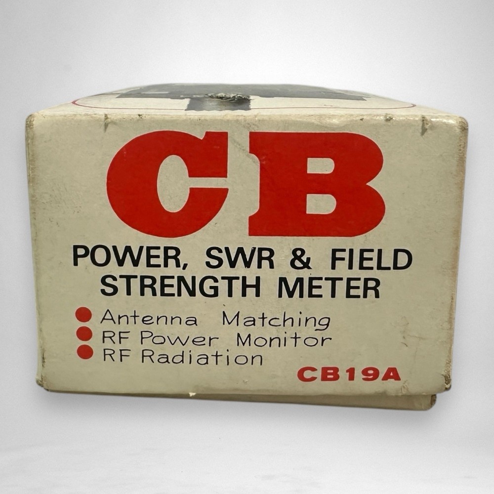 Herald Electronics CB SWR & F.S Meter CB-19A W/Manual, Cable, & Box - Untested