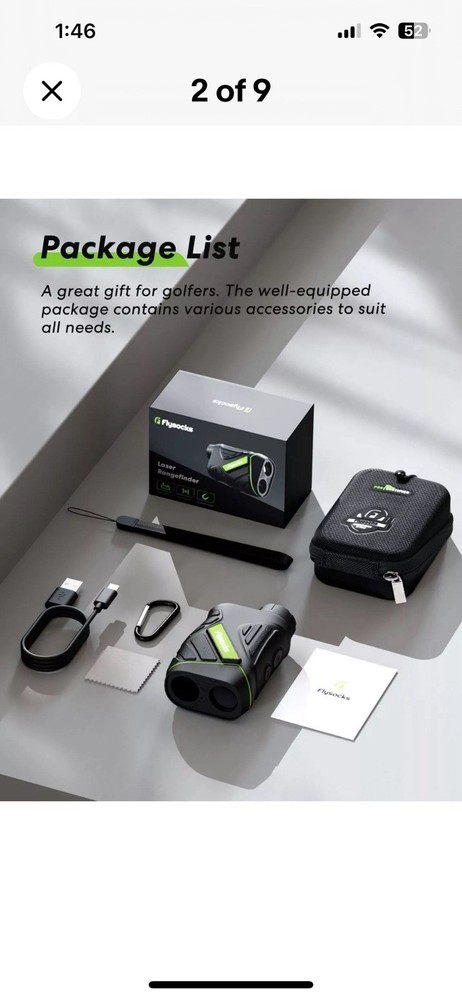 SUNPOW Golf Rangefinder with Slope, High Precision Laser Range