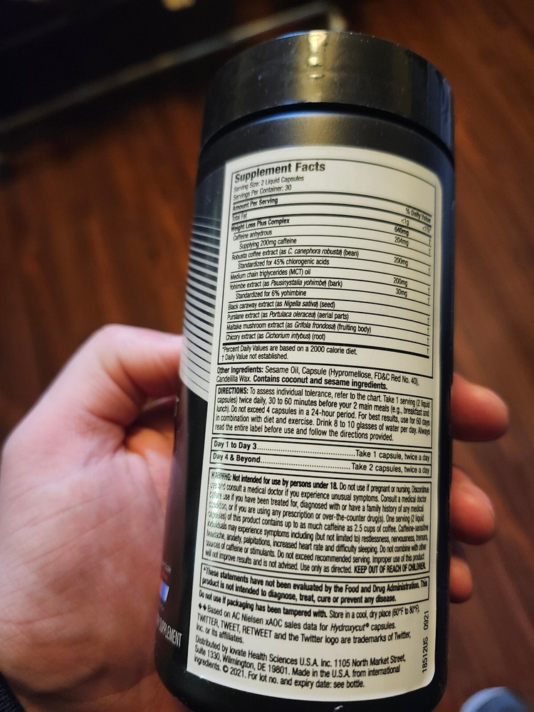 hydroxcut weight loss advanced 60 liquid capsules