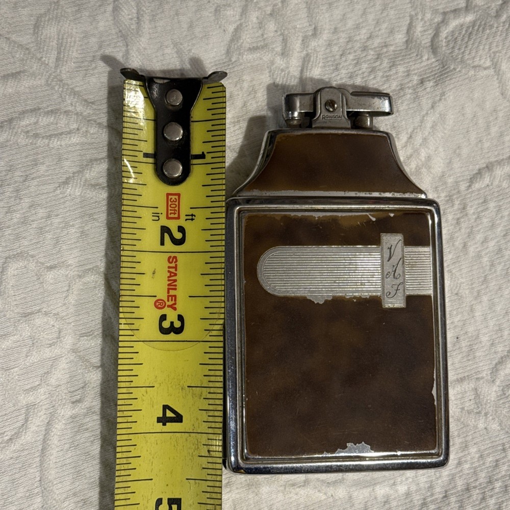 Vintage Ronson Master-Case , Cigarette Case Combination Lighter
