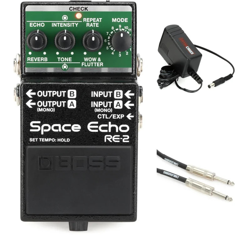 Boss RE-2 Space Echo Delay and Reverb Effects Pedal