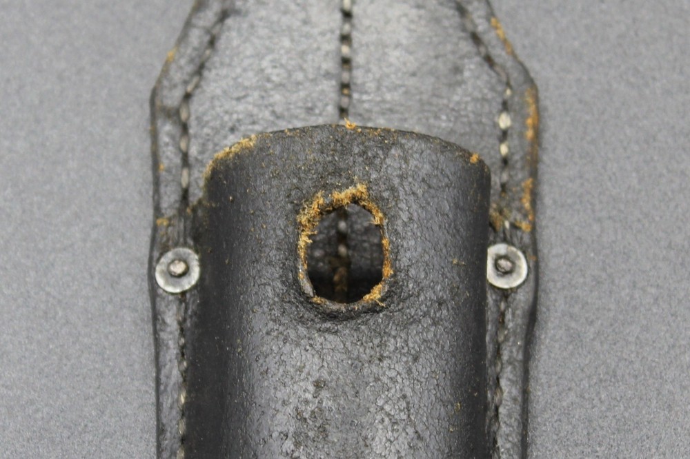 WWII GERMAN K98 MAUSER BAYO LEATHER FROG-MARKED & DATED 1943