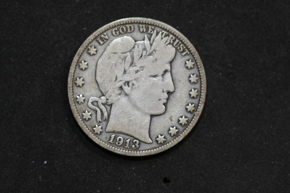 1913-P Barber Half Dollar