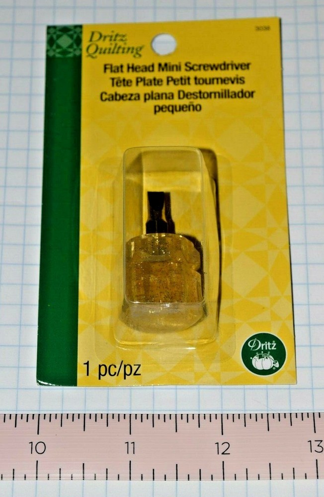 Mini Screwdriver, With Flat Head Tip, 1 each