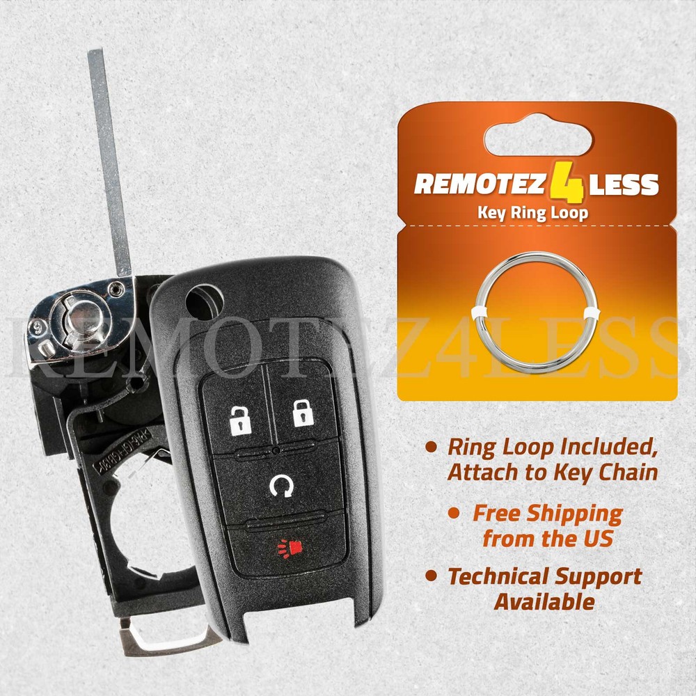 For 2015 2016 2017 2018 Replacement Chevrolet Trax Remote Key Shell Case Pad