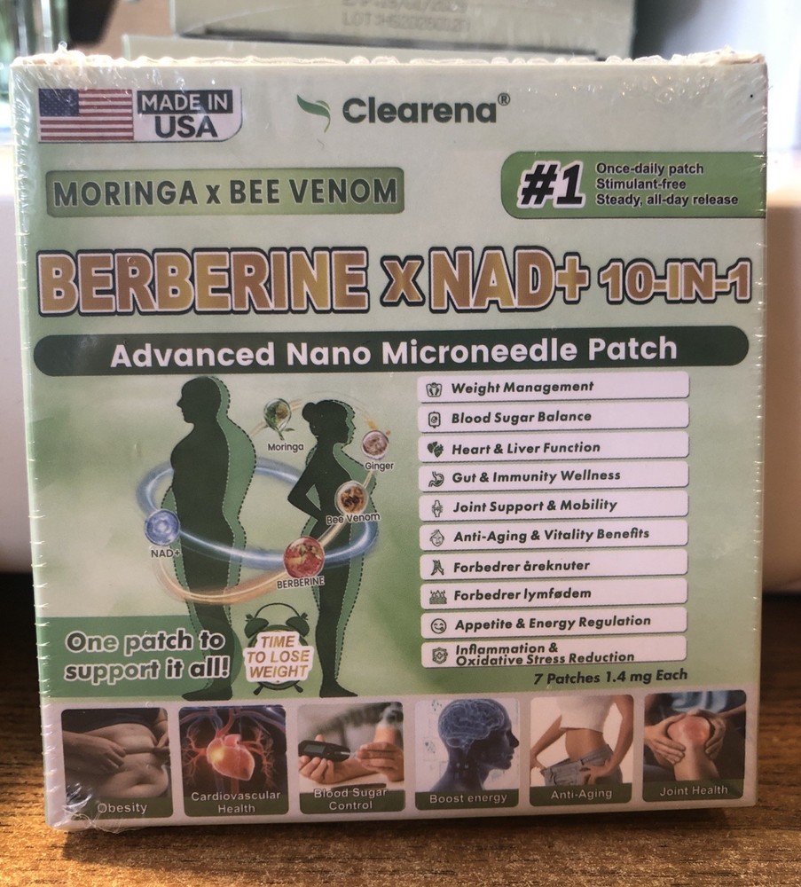 Moringa & Berberine 10-IN-1 Advanced Nano Microneedle Patch - 7Pcs/Box